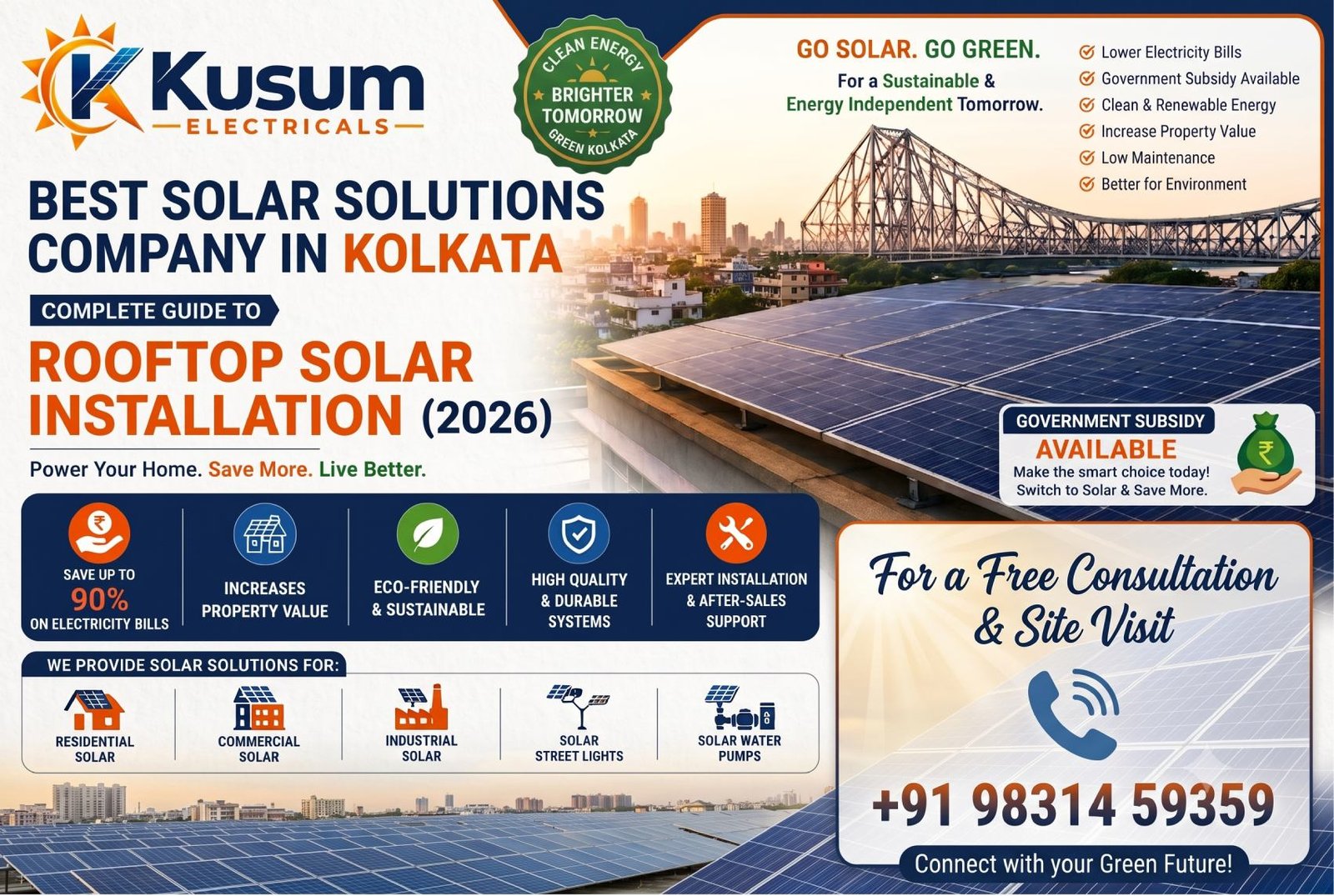 Best Rooftop Solar Installation in Sodepur: Cost, Subsidy (2026)